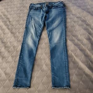 True Religion Halle Mid Rise Super Skinny Jeans